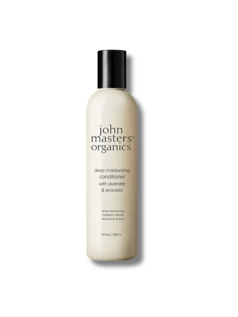 John Masters Organics Deep Moisturizing Conditioner with Lavender & Avocado – intensely hydrating formula for soft, shiny, and healthy hair.