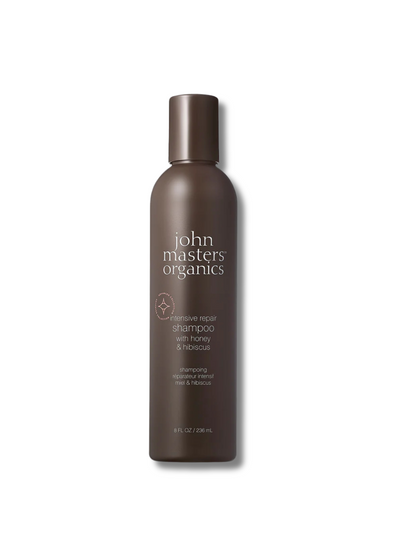 John Masters Intensive Repair Shampoo on White Background with shadow
