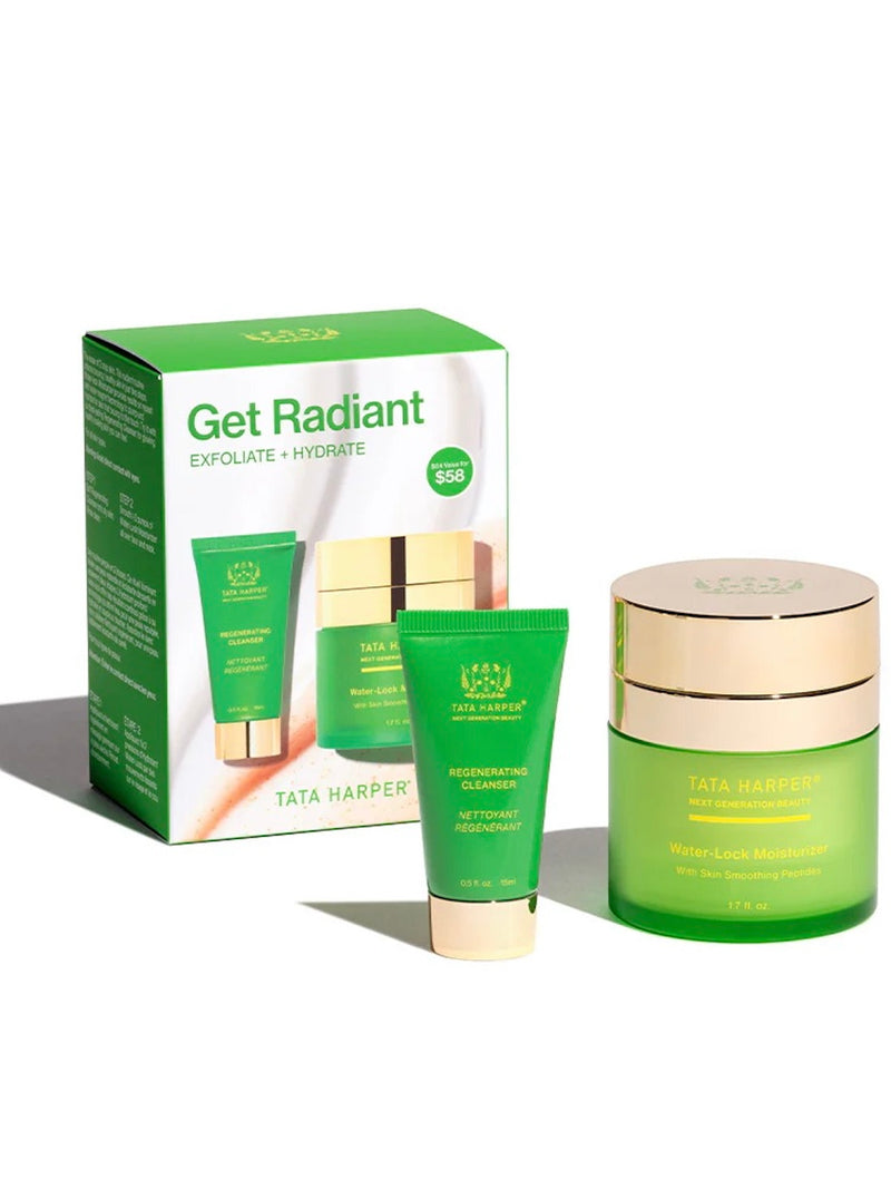 Tata Harper Limited Edition Get Radiant Set Waterlock Moisturizer and Regenerating Cleanser