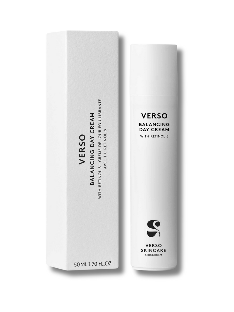 Verso Skincare Balancing Day Cream Retinol 8 Niacinamide voor een stralende huid